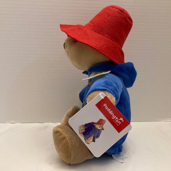 Paddington Bear Plush 13" Teddy Bear Blue Coat Red Hat 2022 New With Tags - Picture 3 of 6